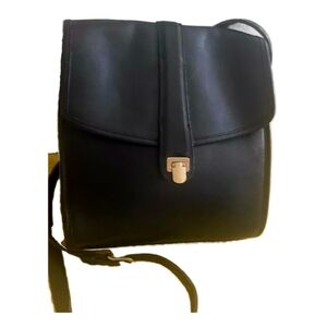 Coach Vintage Black Leather Scout Crossbody Bag USA